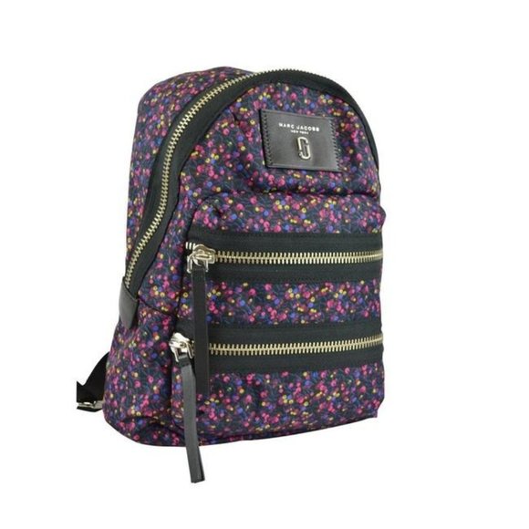 Mixed Berries Print Blue Nylon Backpack main image 9